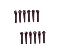 TOYANDONA 12piezas Pasadores De Puente De Guitarra Para Reemplazo Guitarras Acústicas Folk Color Café Estabilidad De Frecuencia y Sonido Pleno