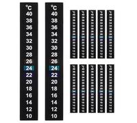 TOYANDONA 12piezas Pegatina para Medir la Temperatura Medidor de Temperatura para Pecera de Tiras Adhesivas para Termómetro de Acuario para Terrario y Acuario