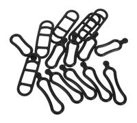 TOYANDONA 15 Piezas Correa De Luz De Bicicleta Soporte para Linterna De Ciclismo Correas De Silicona Ligeras para Bicicleta. Monturas De Linterna Titular De La Linterna Gel De Sílice Negro