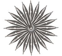 TOYANDONA 15 Piezas Punta de Metal para Pluma Estilográfica de Iridio 0.38 Fácil de Usar y Fácil de Instalar para Caligrafía y Viaje, Adecuado para Adultos y Principiantes
