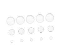 TOYANDONA 15 Piezas Soporte Acrílico Transparente para Pelotas Redondo Exhibidor para Softball Golf y Tenis Base Estable para Decoración Hogar