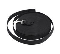 TOYANDONA 15m Correa De Adiestramiento para Perros y Gatos De Nylon Resistente Anilla Metálica y Gancho Seguro Color Negro para Entrenamiento y Paseo