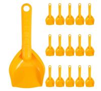 TOYANDONA 16 Palas de Juguete para Arena de Playa de 18 cm para niños - Mini excavadoras de plástico para arenero, excavación, plantación, Juegos en la Nieve - Niños pequeños, Color Naranja