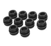 TOYANDONA 16 Piezas Protectores de Parachoques de Goma para Futbolín Instalación Fácil y Conexión Estable, Accesorios Negros para Varillas y Mesas de Futbolín Estándar