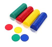 TOYANDONA 160 Piezas Fichas Plásticas Coloridas de Recompensa para Contadores Matemáticos Duraderos para Aula Monedas Educativas Portátiles para y Actividades de Aprendizaje