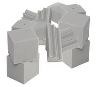 TOYANDONA 16piezas Algodón Absorbente De Sonido Trampas De Graves Para Esquinas De Pared Relleno Insonorizante Paneles Absorbentes De Sonido Para Equipos De Música Aislamiento De Paredes