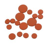 TOYANDONA 17piezas Almohadillas De Cuero Para Accesorios De y Reparación De Instrumentos Musicales Almohadillas De Sonido De Alta Precisión Para