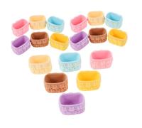 TOYANDONA 18 Piezas Mini Cestas Tejidas Miniatura para Casa de Muñecas Contenedores para Pan y Frutas Accesorios Decorativos para Jardín de Hadas y Almacenaje DIY