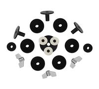 TOYANDONA 18piezas Accesorios De Tambor De Percusión Fieltros De Platillo Arandelas Tubos y Tuercas De Base Para