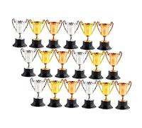 TOYANDONA 18piezas Troféos Miniatura De Plástico para Competencias Accesorios para Casa Premios para Eventos Escolares y Fiestas