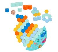 TOYANDONA 1Juego Apilables De Madera para Educativos para Practicar Habilidades y Coordinación para Casa