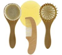 TOYANDONA 1juego Cepillo y Peine Para Bebés De Cuidado Del Cabello De Generación Incluye Cepillo De Natural Para Recién Nacidos y Pequeños