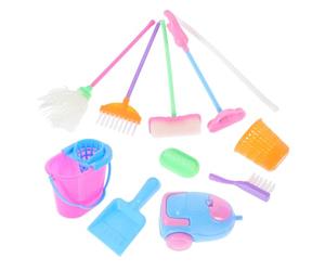 TOYANDONA 1juego Herramientas De Limpieza para Niño Niña Accesorios De Casa De Muñecas Juguetes Educativos para Fomentar Hábitos Responsables Niñas y Niño Niña