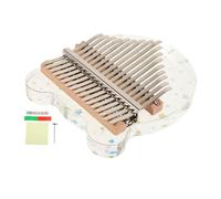 TOYANDONA 1juego Kalimba Acrílica Transparente De Teclas Para Principiantes Piano De Pulgar Portátil Accesorios Para Reuniones Familiares y Actividades Al Aire