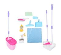TOYANDONA 1Juego Kit de Simulación con Escoba Recogedor Trapeador y Esponja para Desarrollar Habilidades y Coordinación Mano