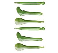 TOYANDONA 1juego Masajeadores Corporales con Barras de Acupuntura Resina y Cera de Abeja Stick para Relajación Muscular y Estimulación de Puntos Gatillo Mango Antideslizante Verde Portátil