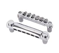 TOYANDONA 1par Puente y Sillín Para Guitarra Eléctrica De Cuerdas Caballete Fácil Instalación Accesorio Compatible Para Guitarras Eléctricas Plata