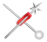 TOYANDONA 1pieza Bastón De Conducción Inoxidable Para De Flexible y Para Directores y Bandas De