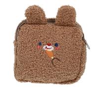 TOYANDONA 1pieza Bolsa de Almacenamiento Acolchada para Compresas Menstruales con Cremallera Diseño de Conejo Bordado Bolsa Cosmética Portátil para Viaje y Regalo Mujer