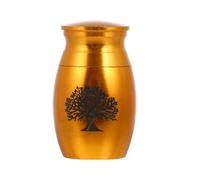 TOYANDONA 1pieza Urna para Cenizas de Mascotas de Acero Inoxidable Contenedor y Resistente para Huesos de Perros y Gatos Recipiente Conmemorativo Antihumedad Color Dorado