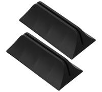 TOYANDONA 2 Abrazaderas de Plástico Negro Clip Móvil Base Estable para Partición de Escritorio Accesorio Minimalista para Paneles de Privacidad en Oficina