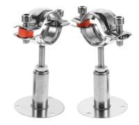 TOYANDONA 2 Botelleros de Pared Ajustables para Botellas Individuales, Soporte Metálico para Botellas de Vino de 38-40 Mm a 50-95 Mm, Portabotellas Versátil para Cocina, Bar y Comedor