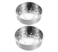 TOYANDONA 2 cestas de vapor de acero inoxidable de 20 cm y 22,5 cm para ollas, ollas arroceras, vaporeras multiusos para reuniones y fiestas familiares.