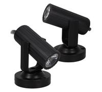 TOYANDONA 2 Focos LED para Escenario 1w Luz Clara, Cuerpo Negro, bajo Consumo Energía, Soporte Ajustable, Compactos para Bares, Discotecas, Fiestas y Espectáculos