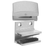 TOYANDONA 2 Guías para Puertas de Ducha Corredizas de Vidrio de Aleación de Aluminio Rodillo Ajustable y Bloque de Goma Elástico para Baño