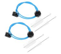 TOYANDONA 2 Juegos Cepillos para Limpieza de Instrumentos Musicales Cepillo Flexible y Saxofón Set y Boquilla Color Azul Tamaño Pequeño Adecuado para Cuidado y Limpieza Profesional
