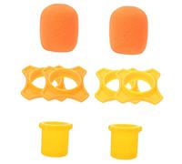 TOYANDONA 2 Juegos Cubierta de golpe de viento de Mike micrófono saliva Estuche protector guardapolvo escudo pop Parabrisas gel de sílice