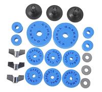 TOYANDONA 2 Juegos pads de batería acrílico junta de embrague drum kit portapilas almohadillas de algodón accesorios de tambor suministros de platillos de tambor algodón eva