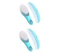 TOYANDONA 2 Juegos peine para bebe peine antiestático peine de bebé telescopio para niños cepillo de baño para recién nacidos kit de aseo para bebés cepillo de pelo peine de masaje natural
