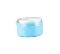 TOYANDONA 2 Juegos Soplo de polvo soplo para bebe vial con neblina dispensador automático envases de cosméticos polvos corporales para mujeres puf contenedor de polvo esponja para polvo Blue