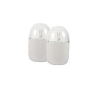 TOYANDONA 2-Pack Cotton Swab Holder with Lid, Cartoon Rabbit Design Compact Storage Box for Q-tips & Toothpicks, Bathroom Bedroom Office Organizer