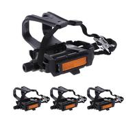 TOYANDONA 2 Pares de calapiés para Pedales de Bicicleta: Correas Reutilizables con para Ciclismo al Aire Libre, Entrenamiento en Gimnasio.