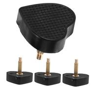 TOYANDONA 2 Pares de Puntas de Talón en Forma de Corazón para Zapatos de Tacón Alto, Color Negro, Material Pvc Resistente y Diseño Delicado para Reparación Silenciosa