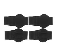 TOYANDONA 2 Pares Fundas para Cordones de Silicona para Zapatos Deportivos Negro, Protección contra Fricción y Estabilidad en Entrenamientos al Aire Libre y Partidos Oficiales