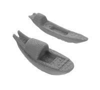 TOYANDONA 2 Piezas Adorno de Barco Miniatura para Pecera Decoración Acuática Elegante para Escritorio y