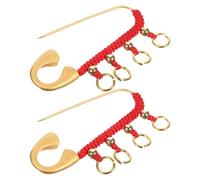 TOYANDONA 2 Piezas Alfiler de Embarazo de Latón Hecho a Mano Cuerda Roja, Amuleto Feng Shui para Protección y Comodidad Emocional en Showers y Etapas del Embarazo