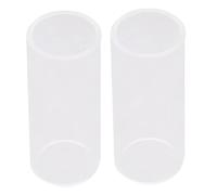 TOYANDONA 2 Piezas Anillo Deslizante De Guitarra Portaobjetos De Vidrio Para Guitarra Diapositiva De Guitarra Transparente Diapositivas De Dedo Bruce Guitarra Eléctrica