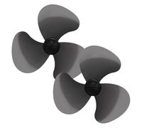 TOYANDONA 2 Piezas Aspas de Ventilador Eléctrico de Plástico, 3 Aspas, Diseño Engrosado, Diámetro Interior 6,6cm, Negro, para Ventiladores de Mesa Pie, Accesorio de Repuesto para