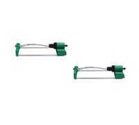 TOYANDONA 2 Piezas Aspersor Oscilante Portátil para Jardín Rociador Automático de Riego para Césped y Plantas Accesorio de Jardinería con Conector y Pantalla de Filtro