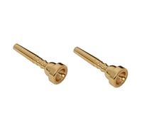 TOYANDONA 2 Piezas boquilla trompeta 5c / boquilla de trompeta chapada en oro Altavoces instrumentos musicales boquilla trompeta 7c boquilla de trompeta 7c pequeña instrumento musical Poli