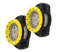 TOYANDONA 2 Piezas Brújula de Muñeca para Buceo Sumergible con Fuerte Magnetismo y Correa Elástica Compás Marino Resistente al Agua para Supervivencia Senderismo y Actividades al Aire