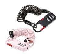 TOYANDONA 2 Piezas candado antirrobo moto Candado combinado para bicicleta bloqueo de combinación reiniciable bloqueo de bicicleta de cable largo Aleación de zinc