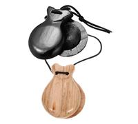 TOYANDONA 2 Piezas Castañuela España Juguete Instrumentos Pandereta Musical Castañuelas Españolas Castañuela Española Castañuelas De Mano Instrumento De Percusión Favores De Fiesta Madera