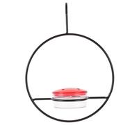 TOYANDONA 2 Piezas comedero para colibríes comederos Titular de Comida para pájaros al Aire afuera comedero para pájaros al Aire comedero para pájaros de jardín el plastico Negro