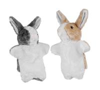 TOYANDONA 2 piezas conejito mano conejo marioneta de mano conejo marioneta de mano conejo marioneta de mano muñecas peluches para regalos de Pascua