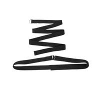 TOYANDONA 2 piezas Correa de Yoga Ajustable Banda No Elástica para Ejercicios Casa para Estiramientos y Activación Material Resistente y Piel Color Negro